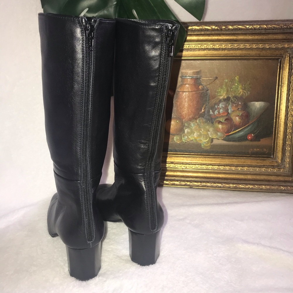 Stuart Weitzman Leather Black Boots ✨🖤 - Picture 2 of 7